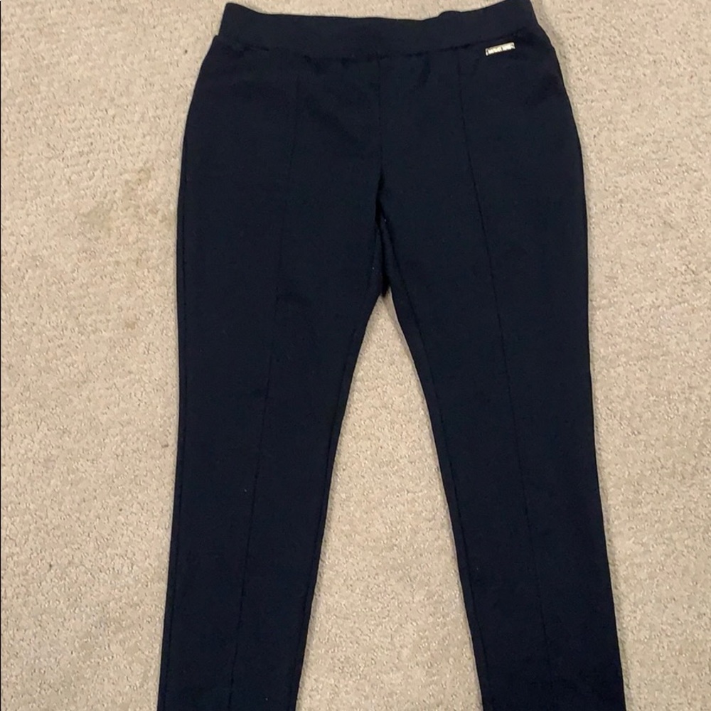 Black knit pants.